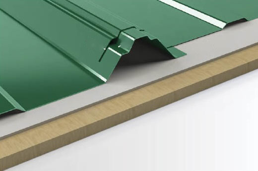Tuff Rib panel overlap and underlayment details