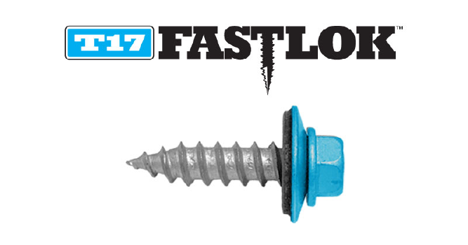 T17 FASTLOK™ Panel Stitch Fastener with Rust-Resistant Head